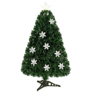LED Optic Artificial Christmas Tree with Snowflakes-3 Feet
