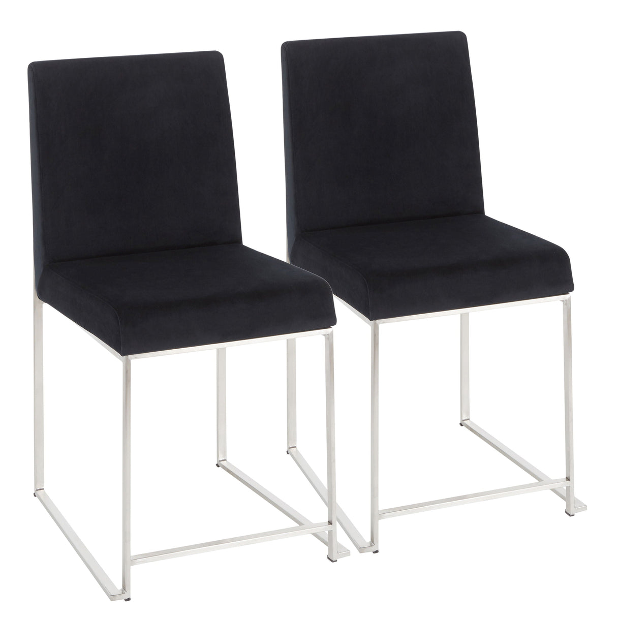 Fuji - Contemporary Modern Elegance High Back Dining Chair (Set of 2) by Couch.com