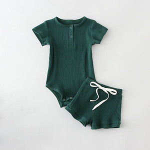 New Fashion Summer Round Neck Short Sleeves Blouse And Pants