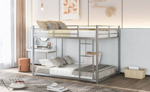 Metal Bunk Bed, Low Bunk Bed With Ladder by Couch.com