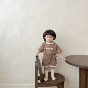 Summer Baby Short-sleeved Shorts Suit Homewear Pajamas