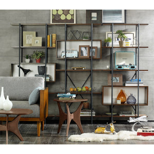 Triangle Wood Coffee Table Mid-Century Modern Design by Couch.com