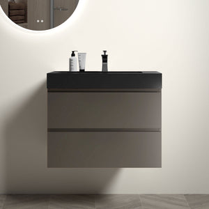 Alice - Bathroom Vanity With Sink, Large Storage Wall Mounted Floating Bathroom Vanity For Modern Bathroom, One-Piece Sink Basin Without Drain And Faucet by Couch.com