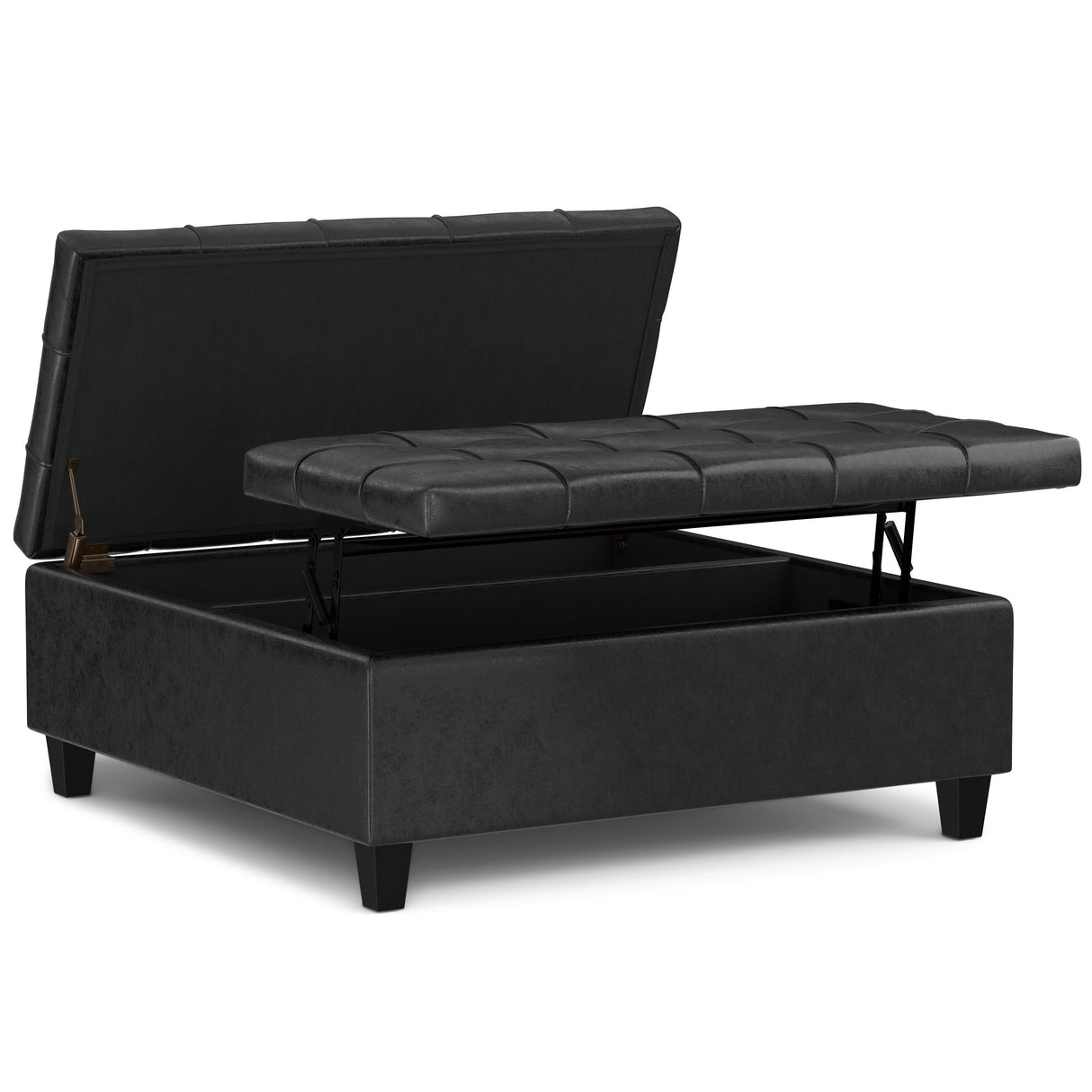 Harrison - Upholstered Coffee Table Storage Ottoman by Couch.com