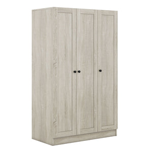 3 Door Shutter Wardrobe With Shelves by Couch.com