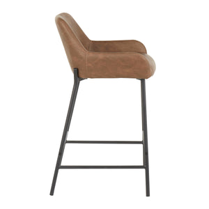 Daniella - Industrial Fixed Height Counter Stool (Set of 2) by Couch.com