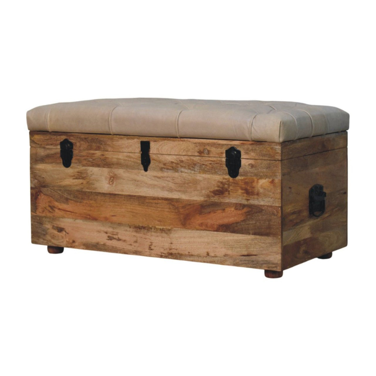 Buffalo - Artisan Furniture Leather Storage Trunk by Couch.com