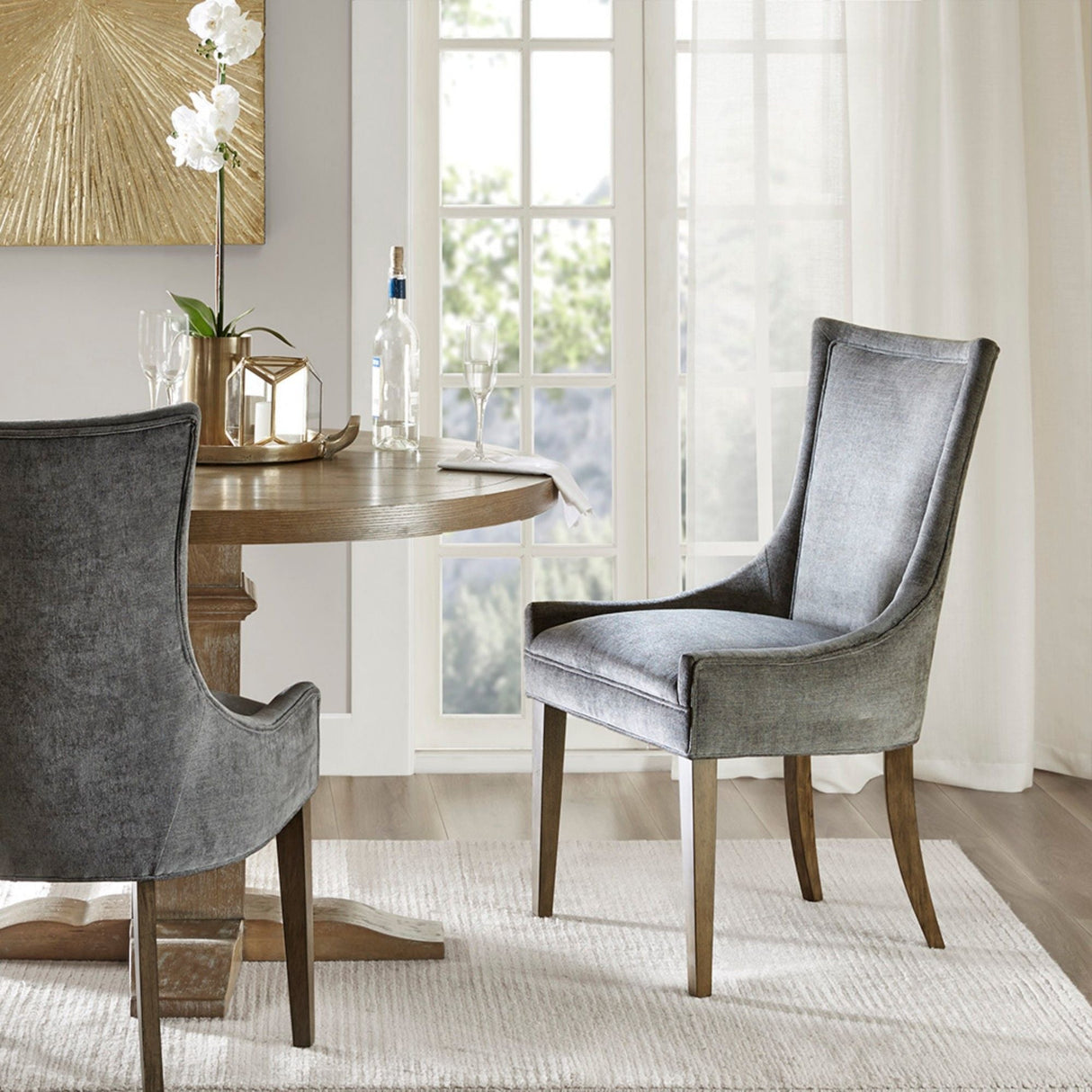 Ultra - Dining Side Chair With Chenille Upholstery (Set of 2) by Couch.com