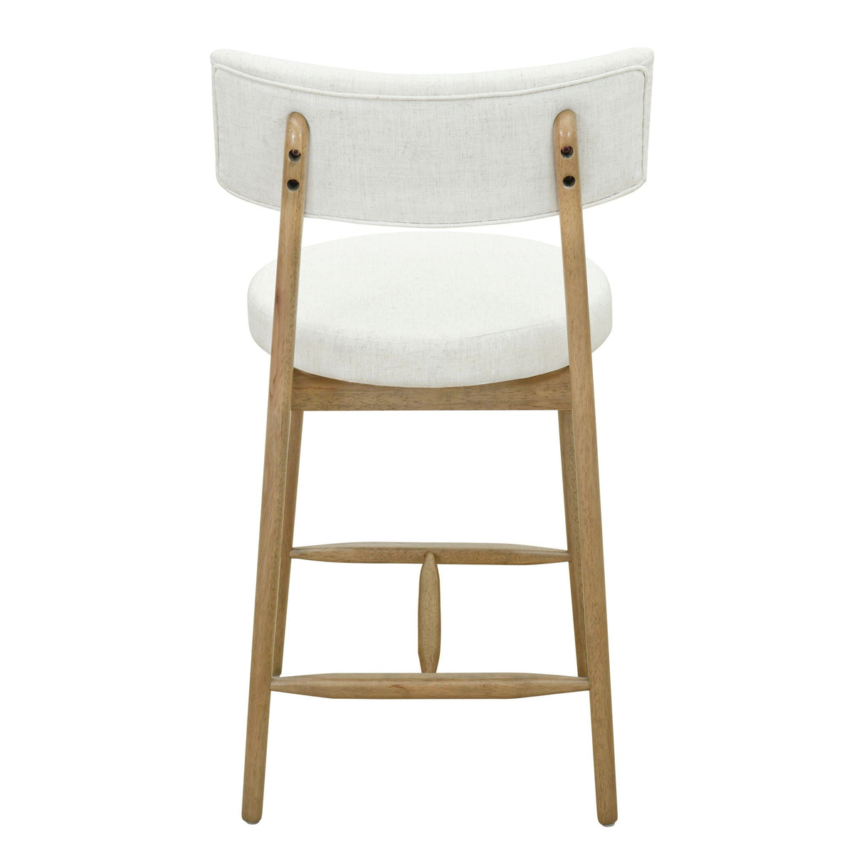Mid Century Modern Counter Stools, Fabric Upholstered Chairs