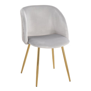 Fran - Pleated Waves Contemporary Chair (Set of 2) by Couch.com