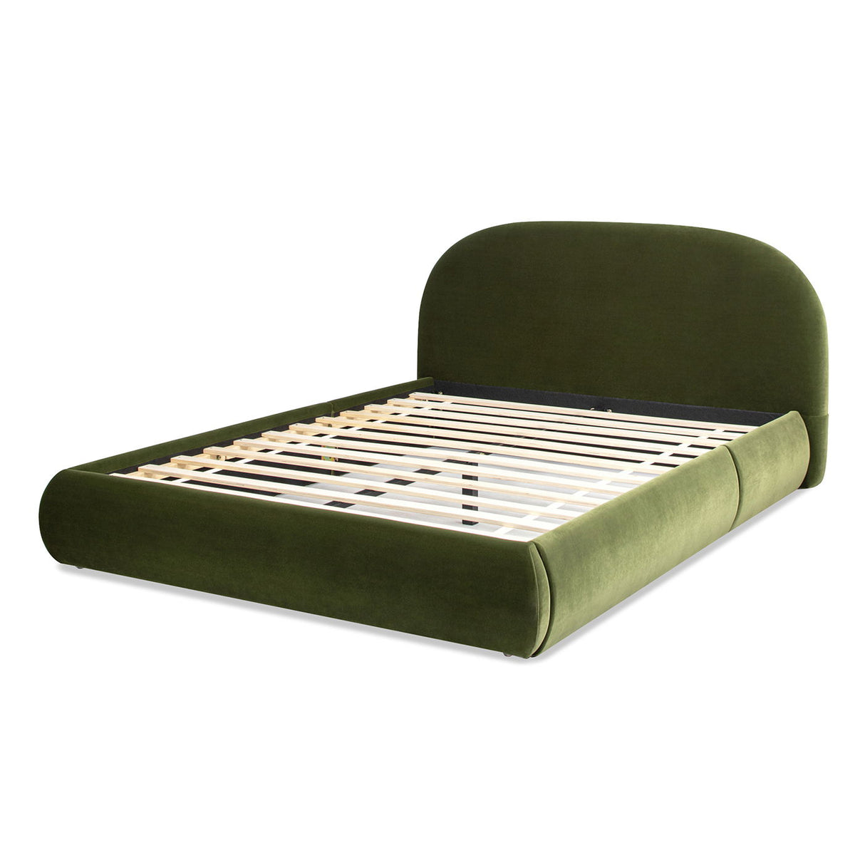 Archie Puffy Grounded - Upholstered Platform Bed by Couch.com