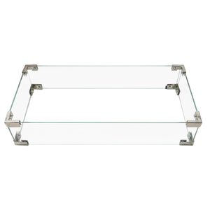 K&K 43' Propane Gas Fire Pit Table, Grey