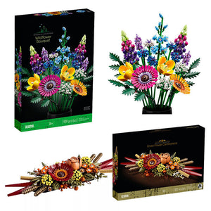Plant Bouquet Puzzle Assembled Building Block Toys