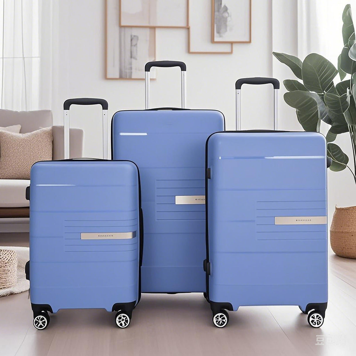 Hardshell Suitcase Double Spinner Wheels Luggage Sets, Lightweight With Tsa Lock, 3 Piece Set by Couch.com