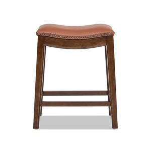 Barlow - Backless Saddle Counter Stool - Brown by Couch.com