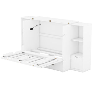 Murphy Bed With Shelves, Drawers And USB Ports by Couch.com