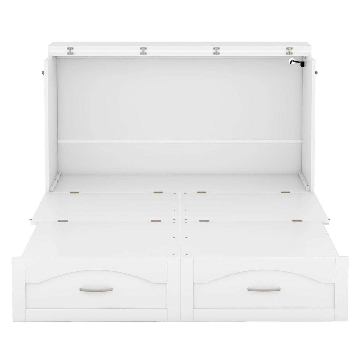 Murphy Wall Bed With Drawer And A Set Of Sockets & USB Ports, Pulley Structure Design by Couch.com