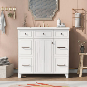 Bathroom Vanity Cabinet With Sink Top Combo Set, Single Sink, Shaker Cabinet With Soft Closing Door And Drawer by Couch.com
