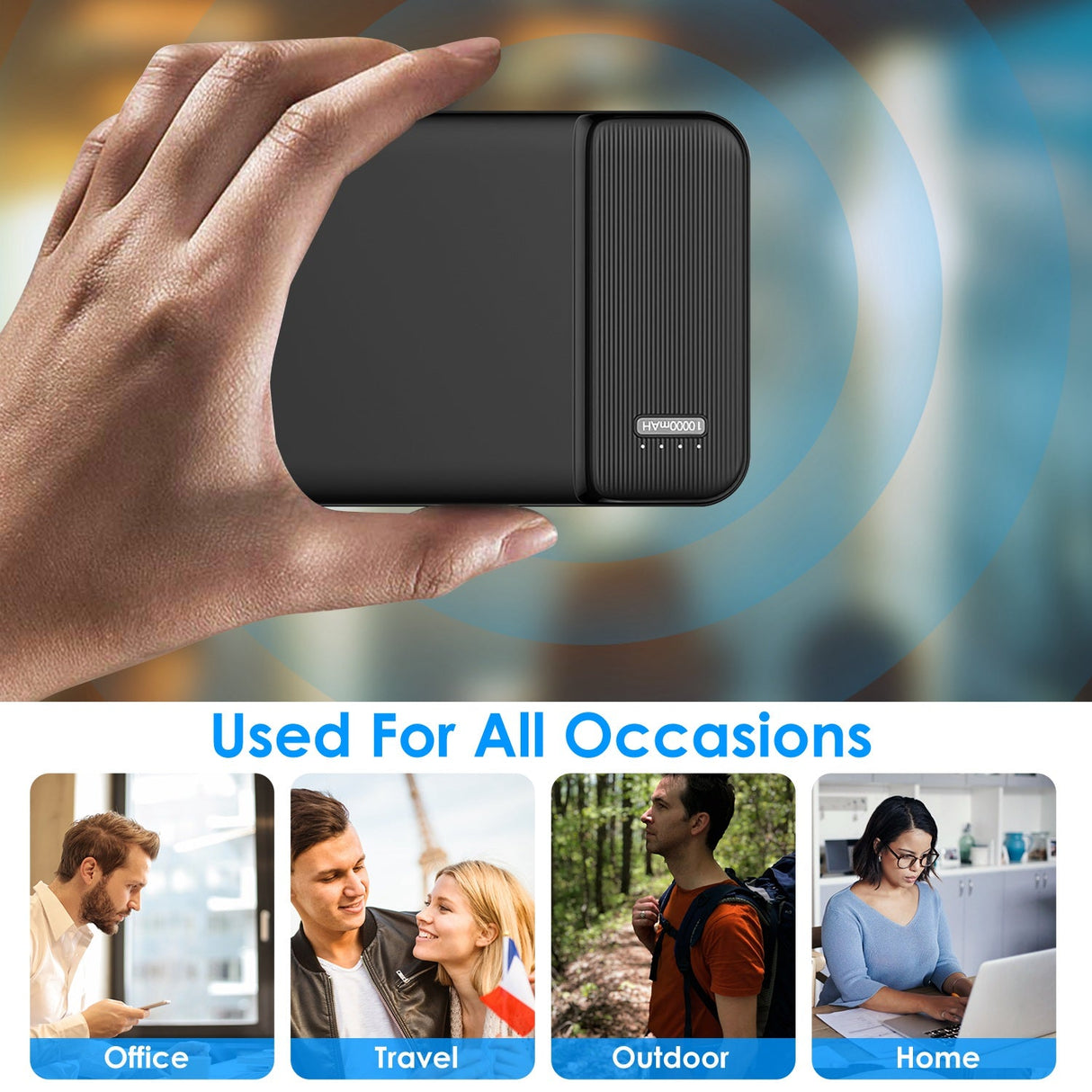 10000mAh Fast Charging Power Bank by DirectDeals