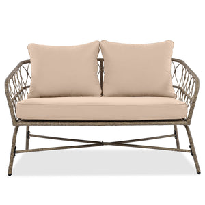Bohemia-Inspired 4-Person Outdoor Seating Group With Removable Cushions