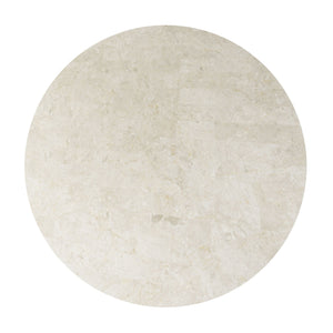 Qwin - Marble Top Round Dining Table - Natural by Couch.com