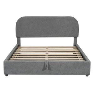 Upholstered Platform Bed With Hydraulic Storage System by Couch.com