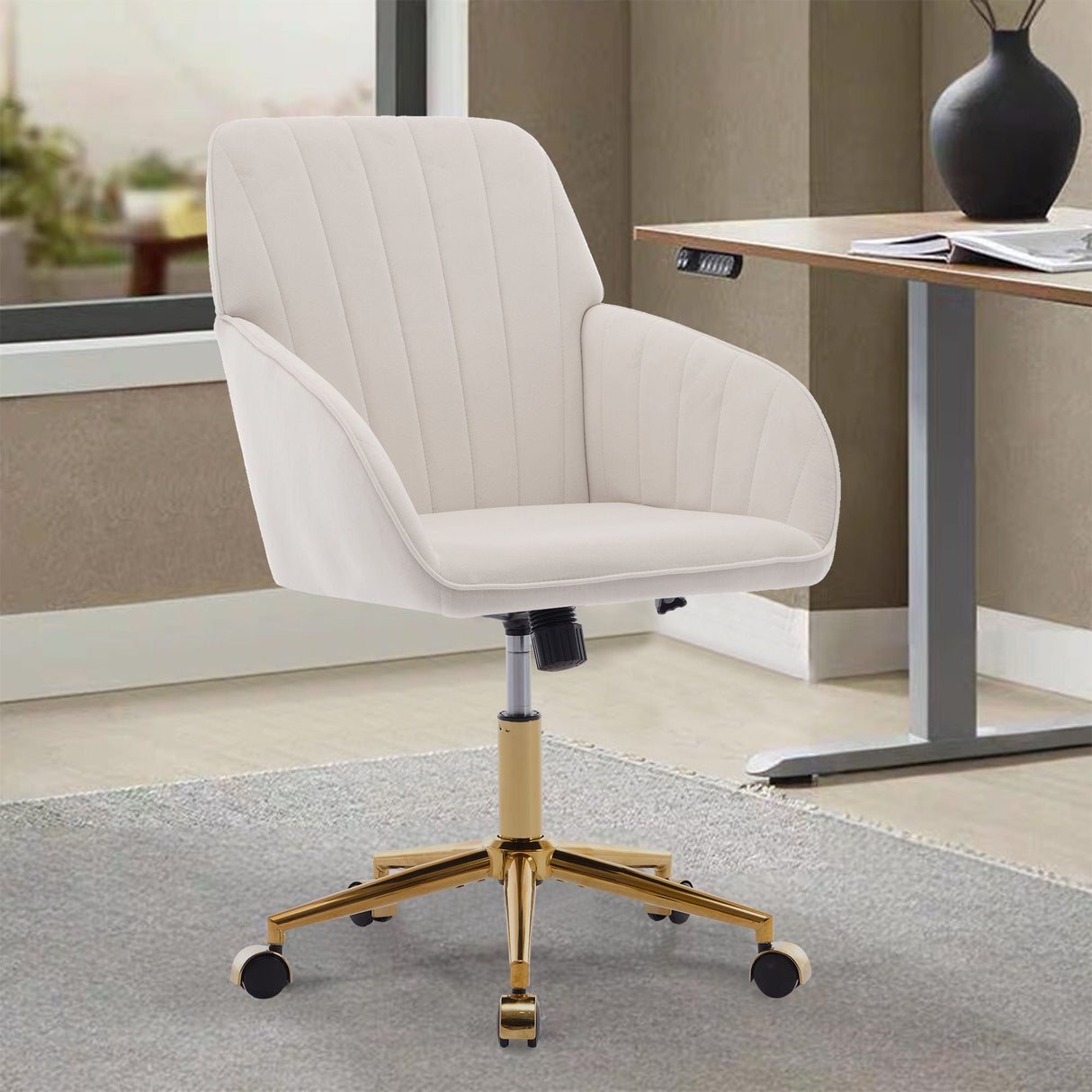 Adjustable Ergonomic Swivel Office Chair by Couch.com
