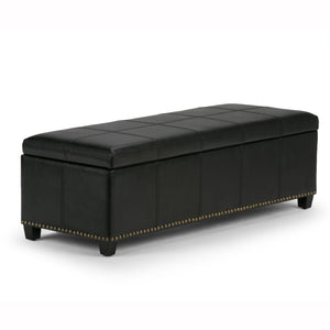 Kingsley - Upholstered Large Storage Ottoman by Couch.com