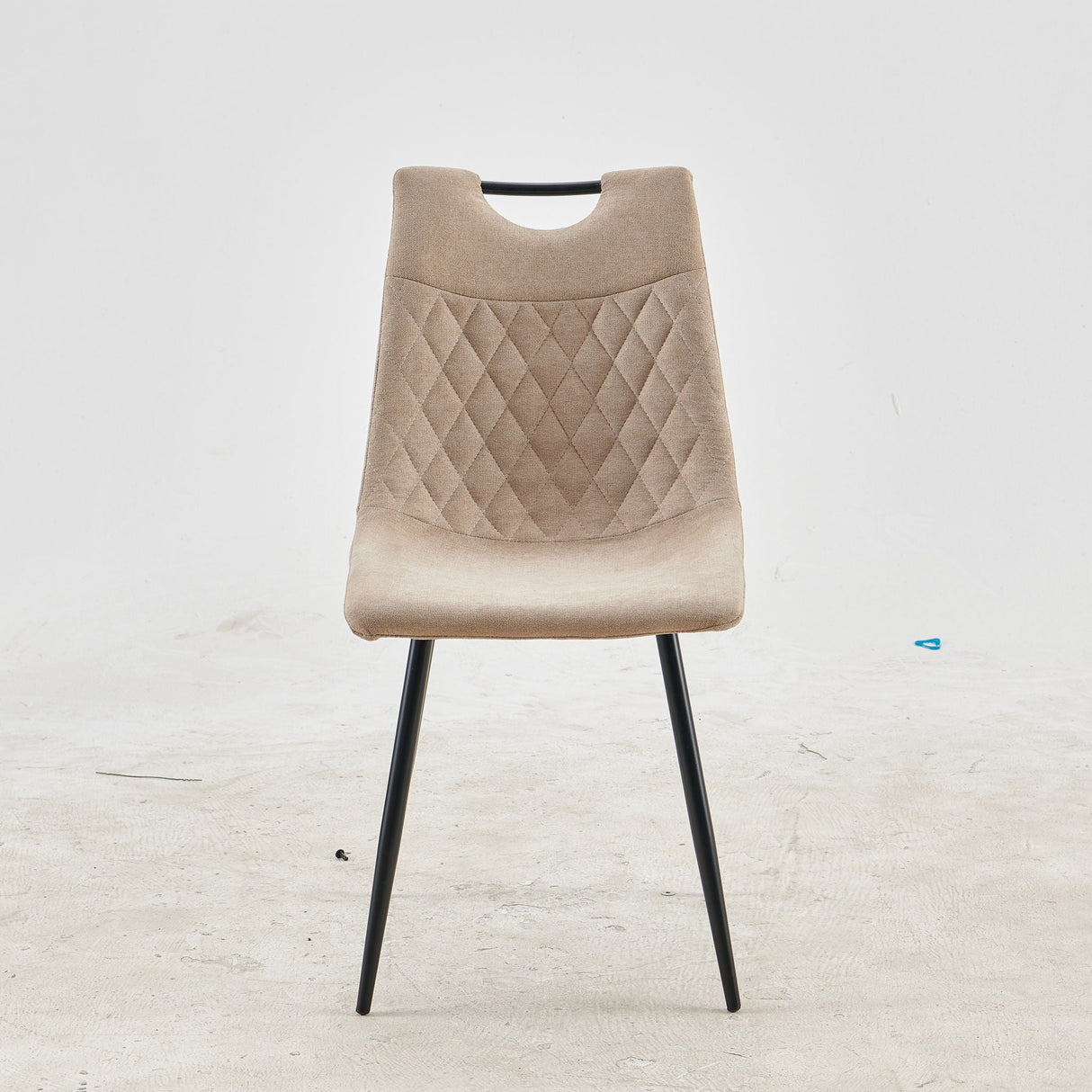 Seat Chair, Dining Chair, Coffee Chair (Set of 4) - Black / Beige by Couch.com