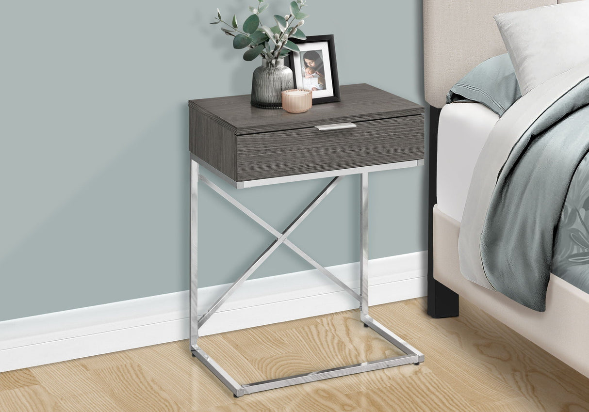 Accent Side Table, Storage Drawer, Spacious Tabletop, Contemporary & Modern by Couch.com