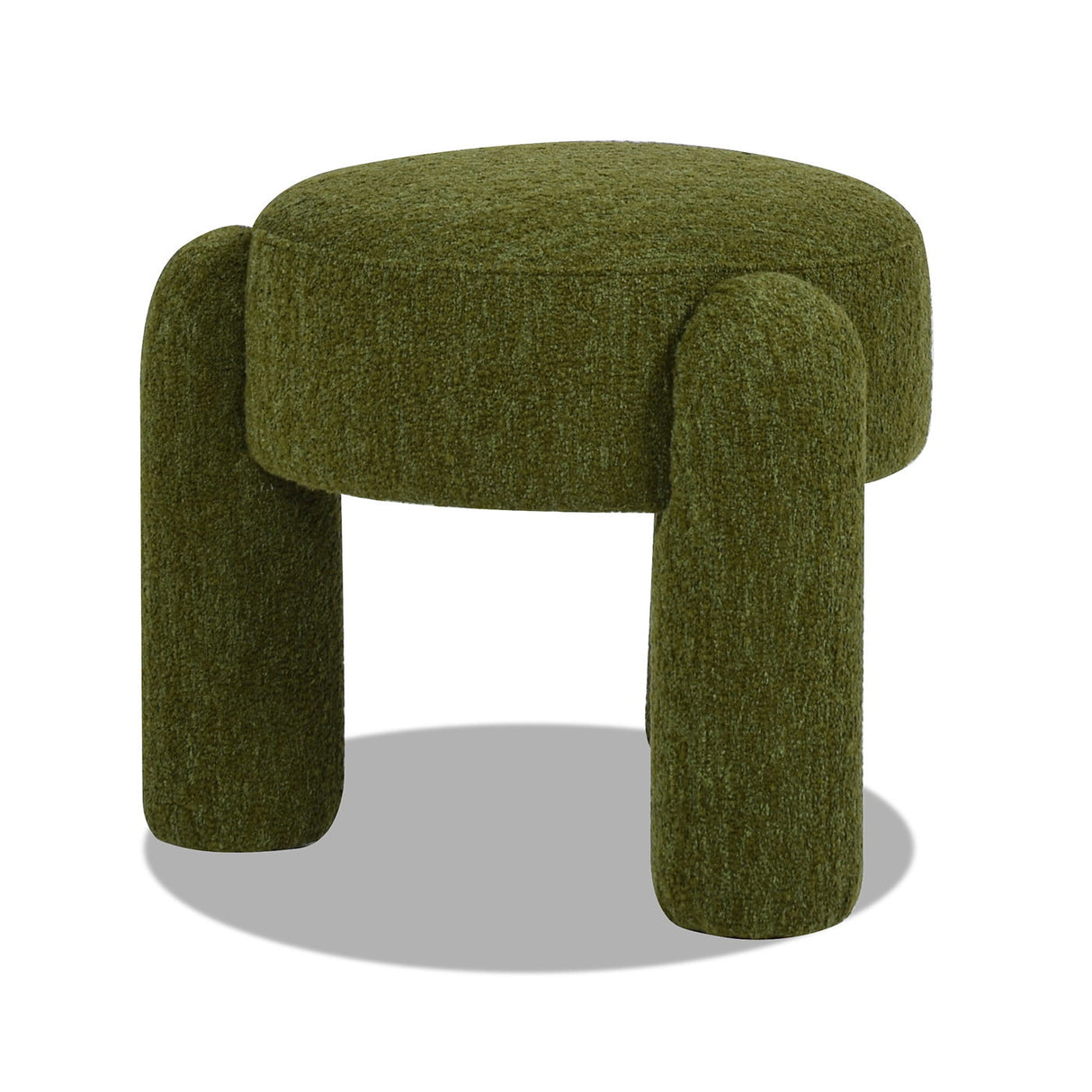Hugo - Round Fully Upholstered Ottoman by Couch.com