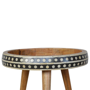 Small Patterned Nordic Style End Table by Couch.com