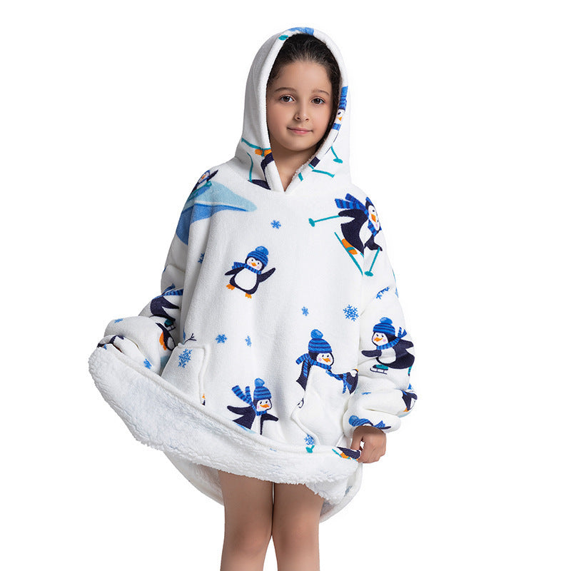 Composite Children's Flannel Lambswool Home Pajamas