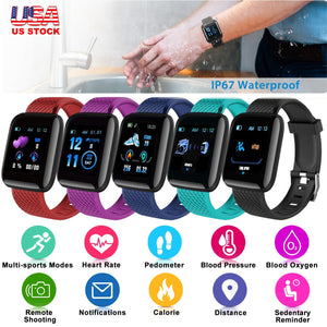 1.3\'\' Fitness Tracker IP67 Waterproof Activity Tracker Smart Bracelet w/Heart Rate Sleep Monitor Pedometer by DirectDeals