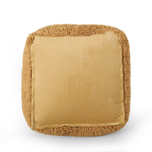 Spongy Microfiber Square Pouf Soft Seating by Couch.com