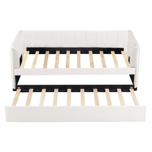 Upholstered Daybed With Ergonomic Design Backrest by Couch.com