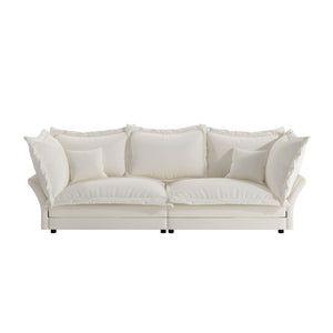 Modern Comfy Upholstered Sofa Cloud Couch, Deep Seat Couches With Multiple Large Soft Pillows by Couch.com
