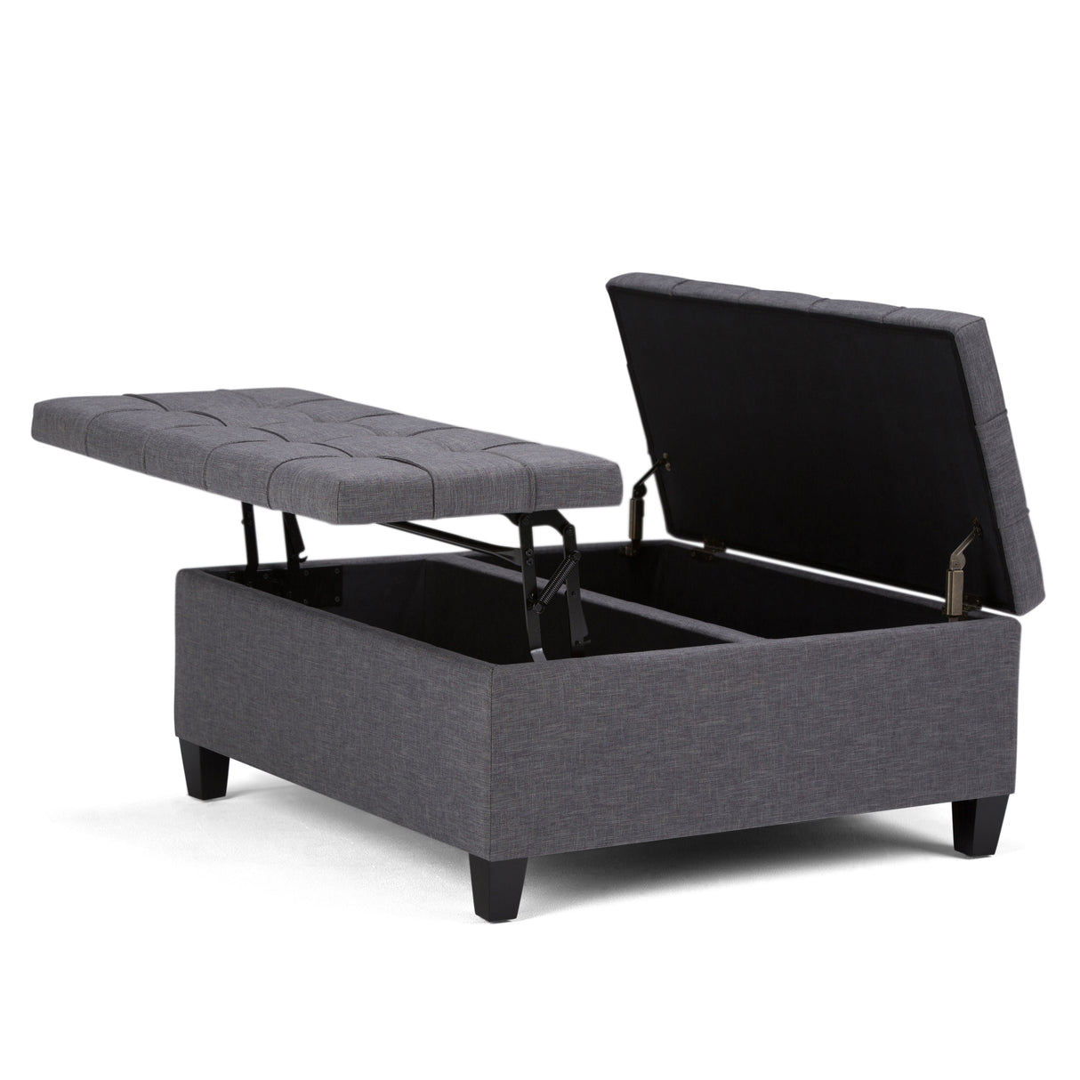 Harrison - Upholstered Coffee Table Storage Ottoman by Couch.com
