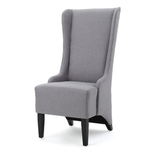 Alight Upholstered Dining Chair With High Back And Birch Wood Legs (Set of 2)