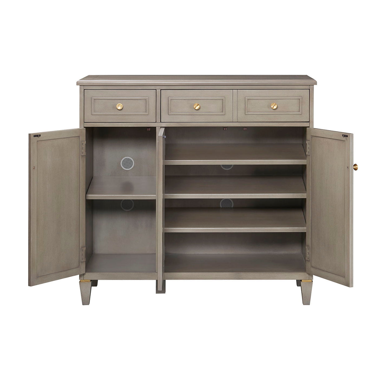 Dauphin - Handpainted Entryway Storage Cabinet - Gray Cashmere by Couch.com