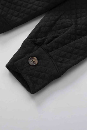 Comfortable Button-Down Collared Jacket Classic Lightweight Classic Design With Pockets