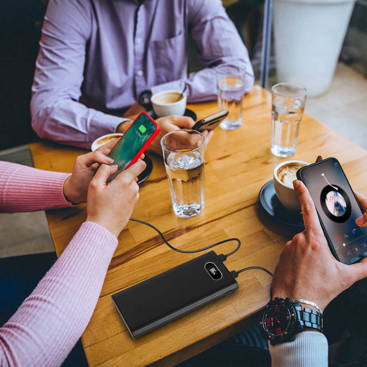 20000Mah Power Bank Portable Charger With External Battery Pack by DirectDeals