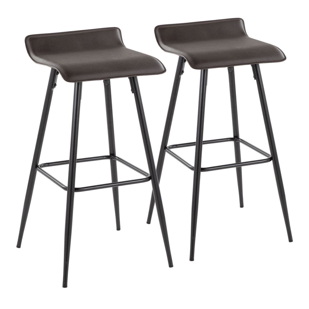 Ale - Contemporary Fixed-Height Bar Stool (Set of 2) by Couch.com