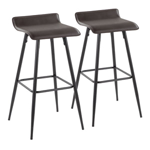 Ale - Contemporary Fixed-Height Bar Stool (Set of 2) by Couch.com