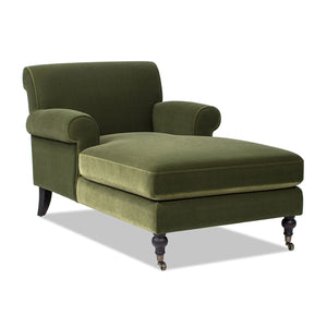 Alana Lawson - Chaise Lounge Chair - Olive Green by Couch.com