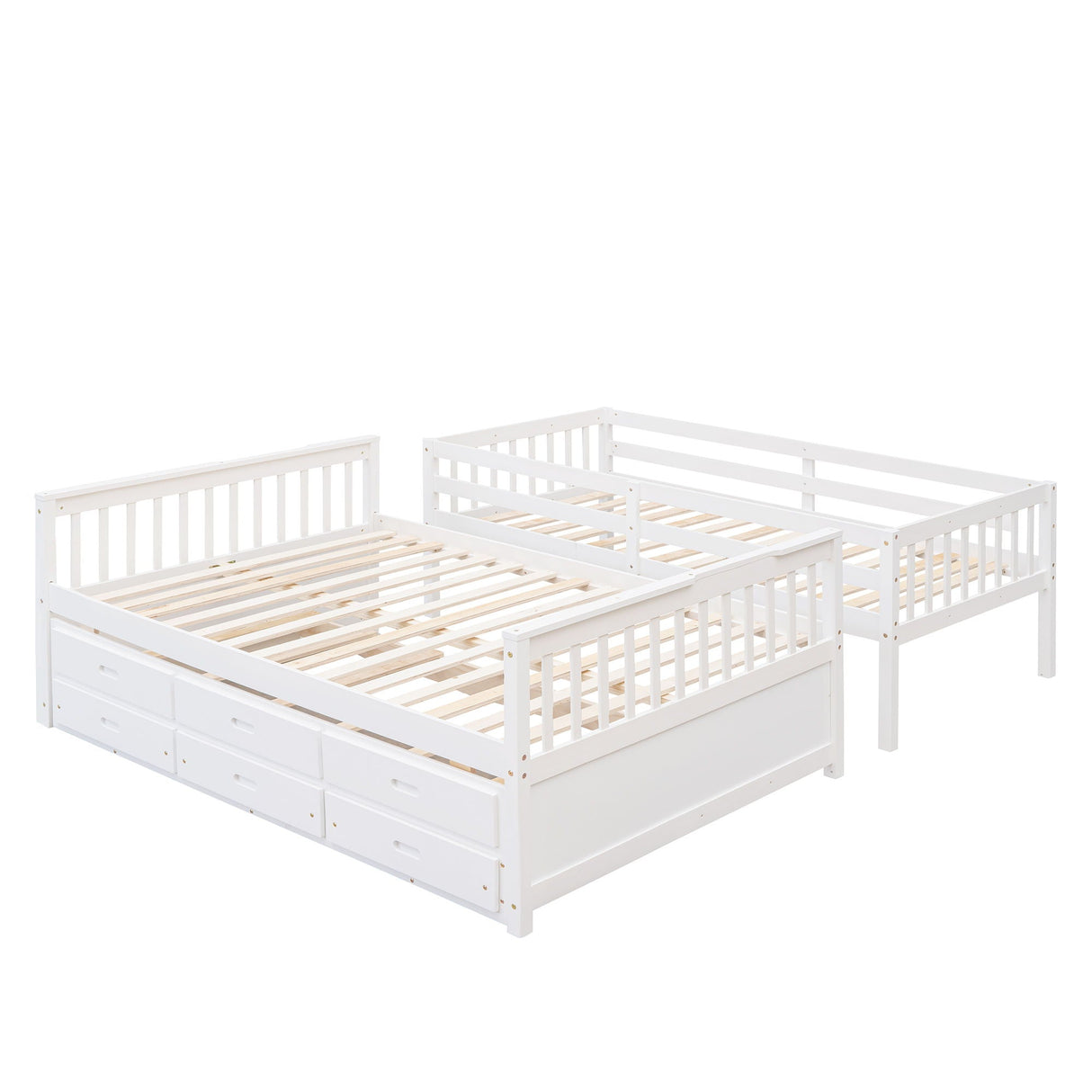 Bunk Bed With Twin Size Trundle And Drawers by Couch.com