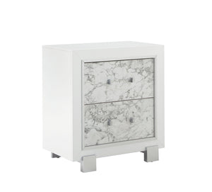 Skye - Marble Nightstand - White by Couch.com