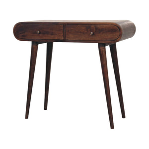 Curved Edge Console Table - Walnut by Couch.com