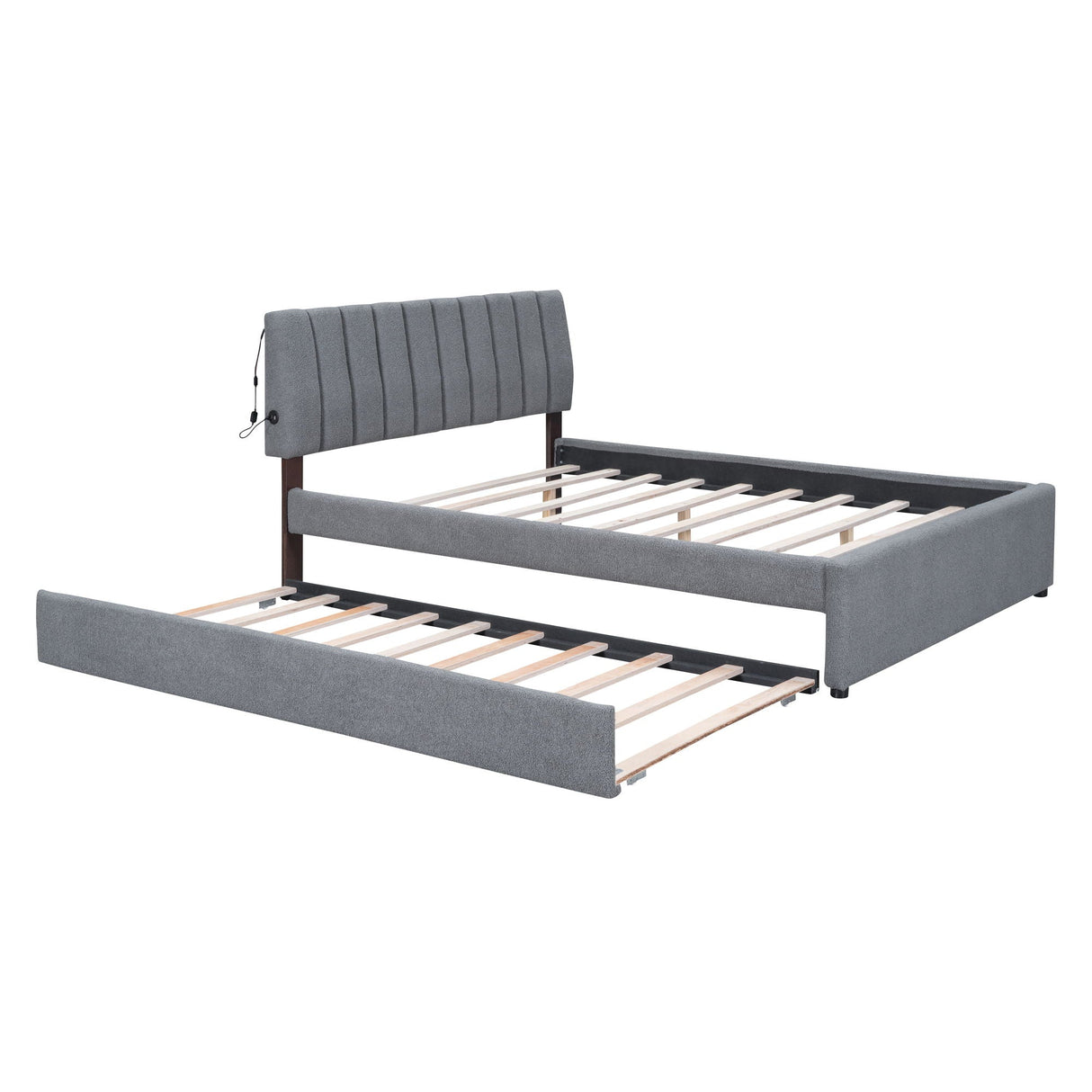 Upholstered Platform Bed With Trundle by Couch.com