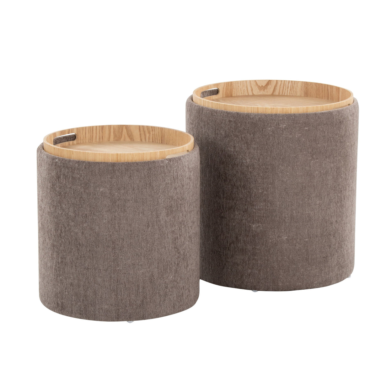 Tray - Contemporary Nesting Ottoman Set by Couch.com
